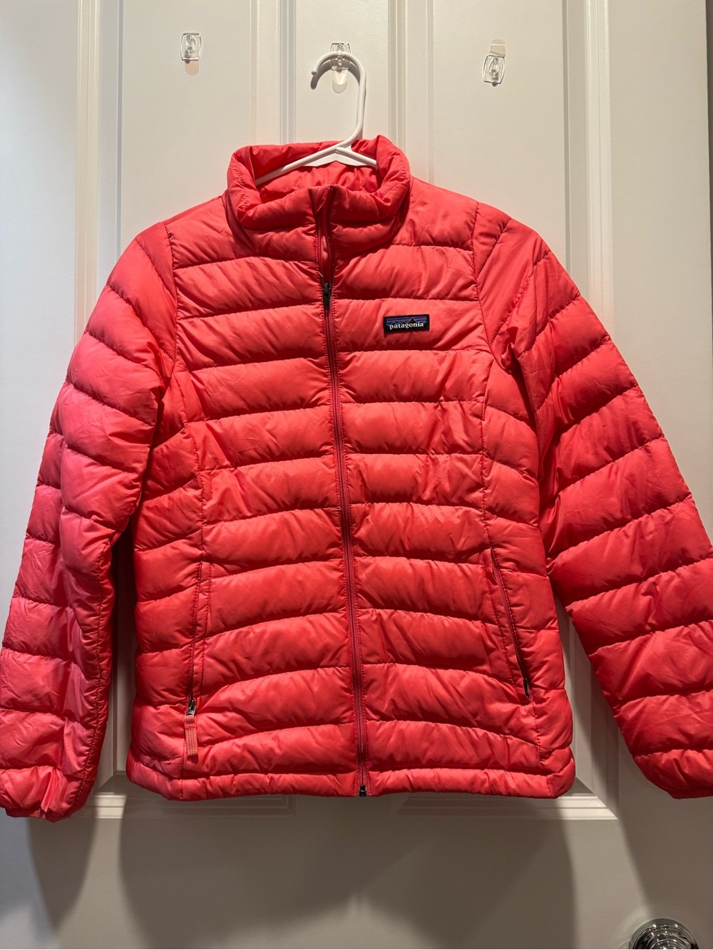 Patagonia Girls' Coral Red Packable Puffer Jacket